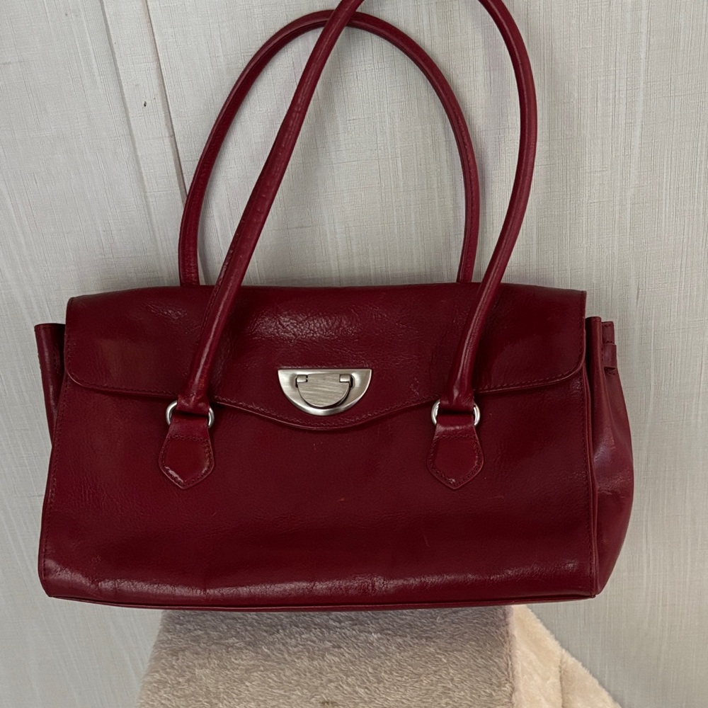 HOBO Deep Red Shoulder Bag